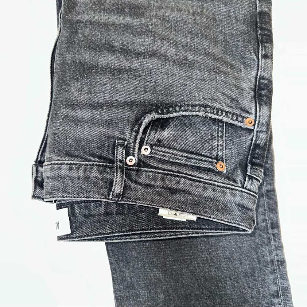 Agolde Hi-Rise Stovepipe Black Women's Jeans - Picture 9 of 12